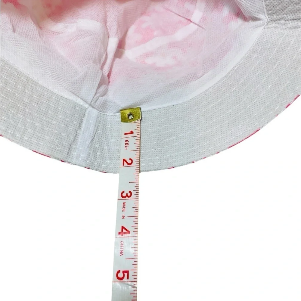 Pink Floral Little Girls Bucket Hat